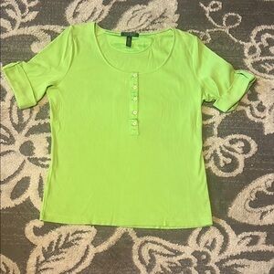 Lauren Ralph Lauren Green Polo Top excellent condition
